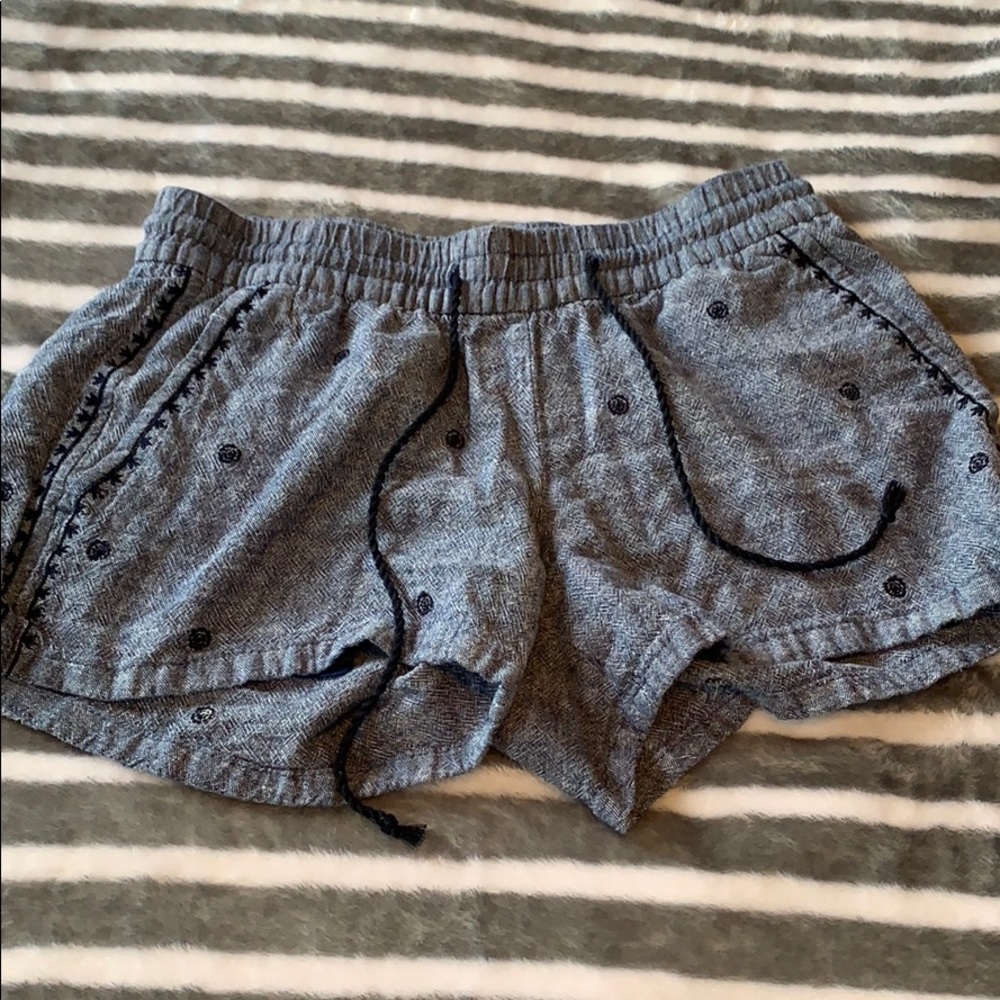 super stretchy blue shorts